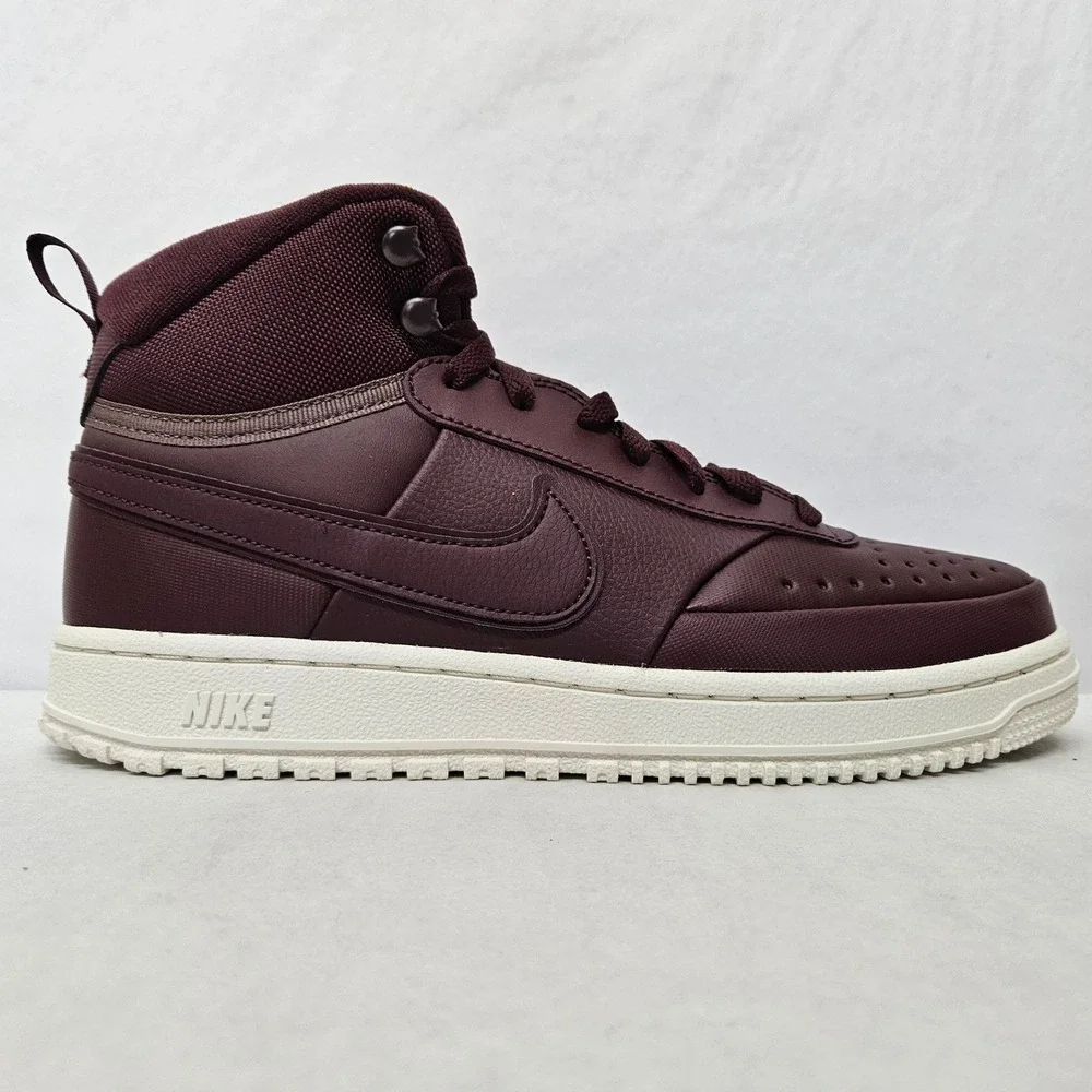 Nike Court Vision Mid Winter Casual Shoe DR7882-600 Burgundy Crush Men Size 10.5